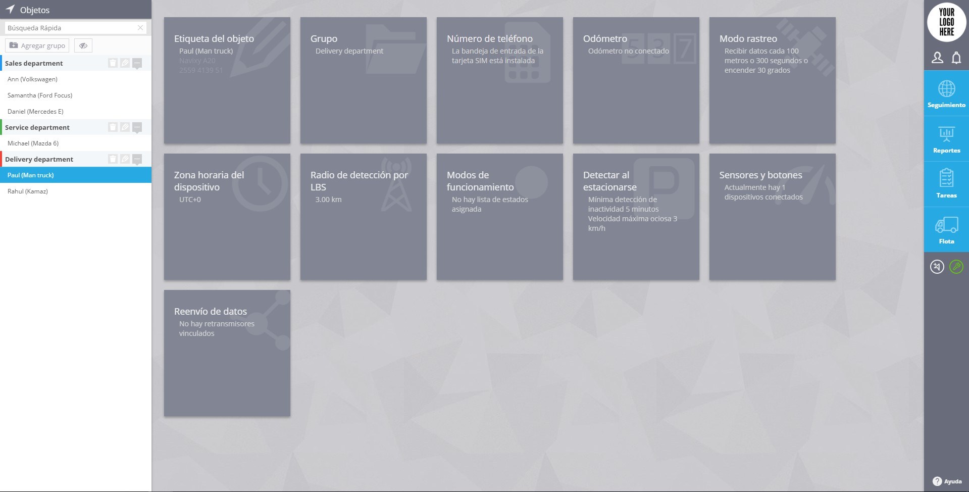 Dispositivos y configuraciones Dispositivos y configuraciones
