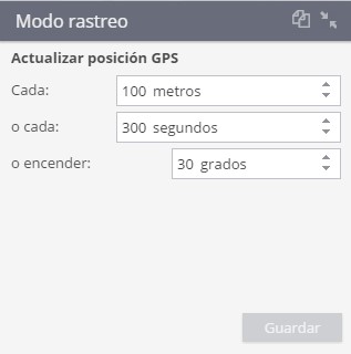 Modo de rastreo Modo de rastreo