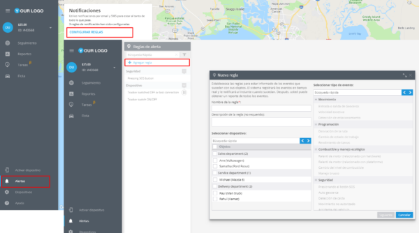 Tracker apagado o pérdida de conexión