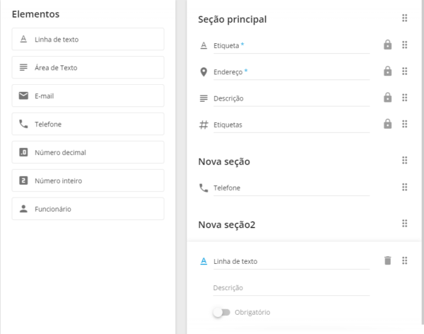 Campos personalizados